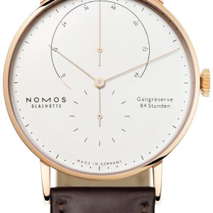 Nomos Glashütte Herrklocka N-930 Lambda Vit/Läder Ø42 mm