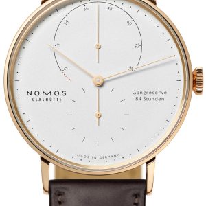 Nomos Glashütte Herrklocka N-952 Lambda Vit/Läder Ø39 mm