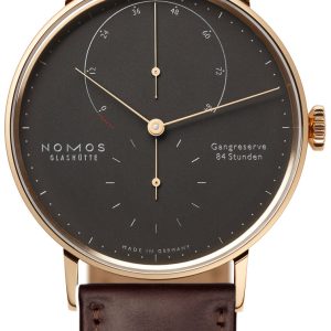 Nomos Glashütte Herrklocka N-954 Lambda Grå/Läder Ø39 mm