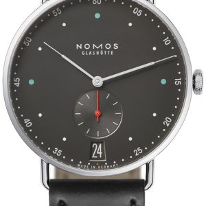 Nomos Glashütte N-1103 Metro Grå/Läder Ø38.5 mm