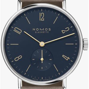 Nomos Glashütte N-132 Tangente Blå/Läder Ø35 mm