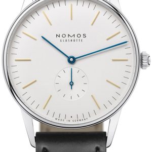 Nomos Glashütte N-387 Orion Silverfärgad/Läder Ø38 mm