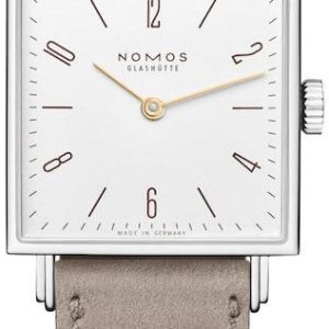 Nomos Glashütte N-405 Tetra Silverfärgad/Läder