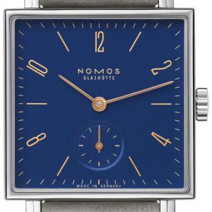 Nomos Glashütte N-490 Tetra Blå/Läder