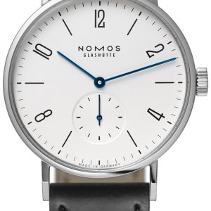 Nomos Glashütte N-641 Tangomat Vit/Läder Ø38.3 mm