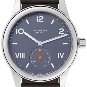 Nomos Glashütte N-713 Club Blå/Läder Ø36 mm