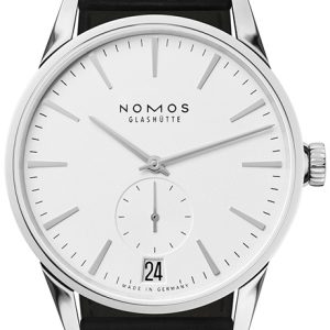 Nomos Glashütte N-802 Zurich Vit/Läder Ø39.8 mm