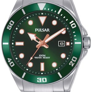 Pulsar 99999 Herrklocka PG8301X1 Grön/Stål Ø41.6 mm