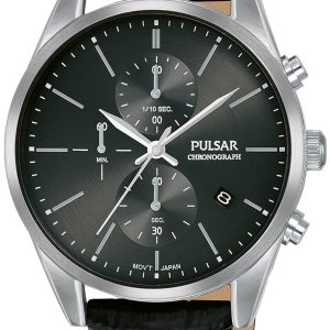 Pulsar 99999 Herrklocka PM3139X1 Svart/Läder Ø41 mm