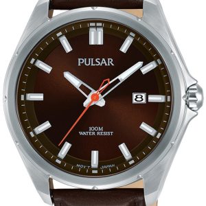 Pulsar 99999 Herrklocka PS9555X1 Brun/Läder Ø44 mm