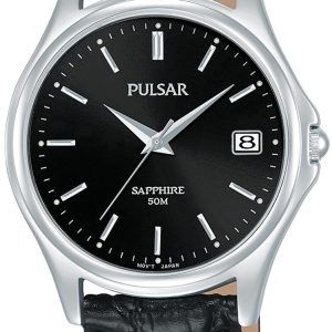 Pulsar 99999 Herrklocka PXHA73X1 Svart/Läder Ø35 mm