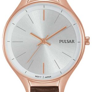 Pulsar Damklocka PH8282X1 Dress Silverfärgad/Läder Ø29 mm