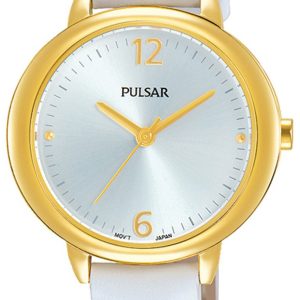 Pulsar Damklocka PH8358X1 Attitude Silverfärgad/Läder Ø30 mm