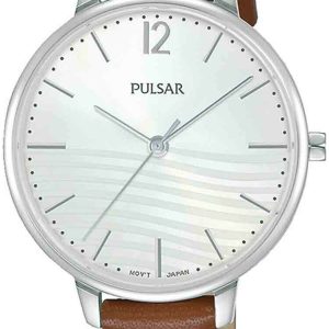 Pulsar Damklocka PH8487X1 Silverfärgad/Läder Ø32 mm