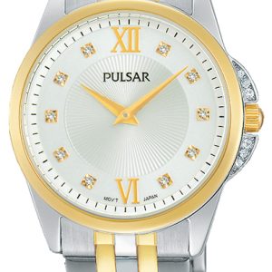 Pulsar Damklocka PM2165X1 Dress Vit/Gulguldtonat stål Ø30 mm