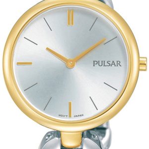 Pulsar Damklocka PM2264X1 Silverfärgad/Gulguldtonat stål Ø29 mm