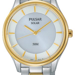 Pulsar Damklocka PY5020X1 Dress Vit/Gulguldtonat stål Ø29 mm