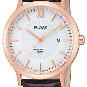 Pulsar Dress Herrklocka PAR184X1 Vit/Läder Ø44 mm