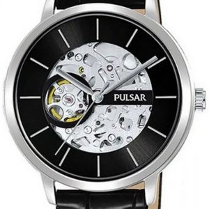 Pulsar Herrklocka P8A003X1 Business Svart/Läder Ø42 mm