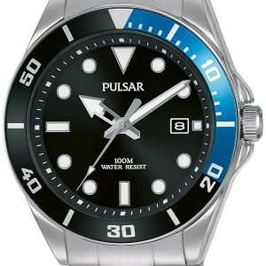 Pulsar Herrklocka PG8293X1 Svart/Stål Ø41.6 mm