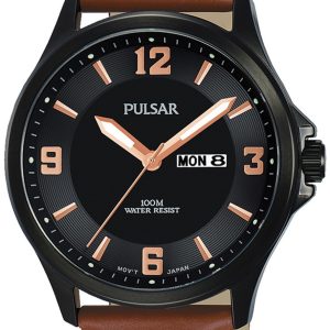 Pulsar Herrklocka PJ6091X1 Dress Svart/Läder Ø42 mm