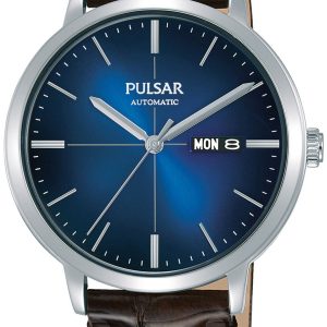 Pulsar Herrklocka PL4043X1 Blå/Läder Ø42 mm