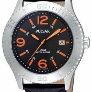 Pulsar Herrklocka PS9005X1 Svart/Läder Ø41 mm