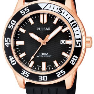 Pulsar Herrklocka PS9114X1 Dress Svart/Gummi Ø44 mm