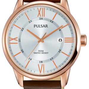 Pulsar Herrklocka PS9472X1 Dress Silverfärgad/Läder Ø42 mm