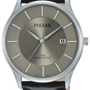 Pulsar Herrklocka PS9545X1 Grå/Läder Ø41 mm