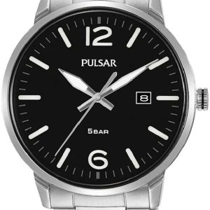 Pulsar Herrklocka PS9687X1 Sport Svart/Stål Ø43.5 mm