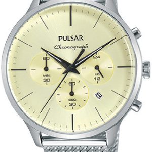 Pulsar Herrklocka PT3859X1 Regular Champagnefärgad/Stål Ø43 mm