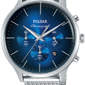 Pulsar Herrklocka PT3893X1 Regular Blå/Stål Ø43 mm