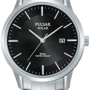 Pulsar Herrklocka PX3161X1 Solar Svart/Stål Ø40 mm