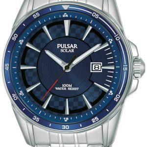 Pulsar Herrklocka PX3201X1 Blå/Stål Ø42 mm