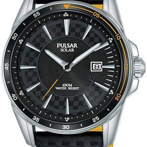 Pulsar Herrklocka PX3207X1 Svart/Läder Ø45 mm