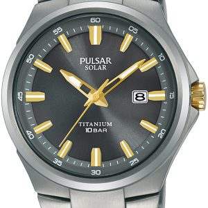 Pulsar Herrklocka PX3215X1 Grå/Titan Ø40 mm