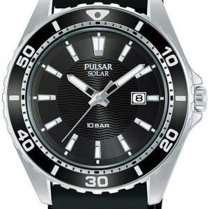 Pulsar Herrklocka PX3245X1 Solar Svart/Gummi Ø44 mm