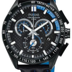 Pulsar Herrklocka PX7009X1 Sport Svart/Läder Ø44 mm