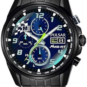 Pulsar Herrklocka PZ6037X2 Blå/Stål Ø44 mm