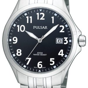 Pulsar Sport Herrklocka PS9093X1 Svart/Stål Ø40 mm