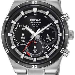 Pulsar Sport Herrklocka PZ5041X1 Svart/Stål Ø44 mm