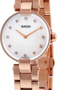 Rado Damklocka R22855923 Coupole Vit/Roséguldstonat stål Ø27 mm