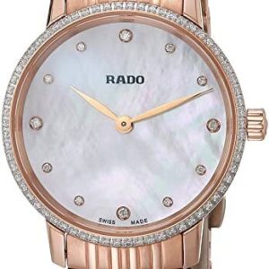 Rado Damklocka R22896924 Coupole Vit/Roséguldstonat stål Ø27 mm