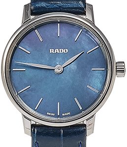 Rado Damklocka R22897915 Coupole Blå/Läder Ø27 mm