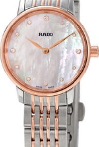 Rado Damklocka R22897923 Coupole Vit/Roséguldstonat stål Ø27 mm