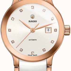 Rado Damklocka R30183742 Centrix Vit/Roséguldstonat stål Ø28 mm