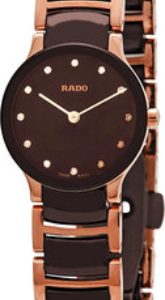 Rado Damklocka R30190702 Centrix Brun/Roséguldstonat stål Ø23 mm