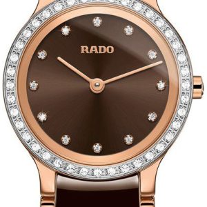 Rado Damklocka R30218702 Centrix Brun/Roséguldstonat stål Ø23 mm