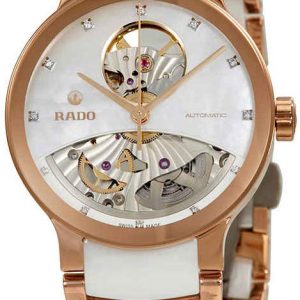 Rado Damklocka R30248902 Centrix Vit/Roséguldstonat stål Ø33 mm